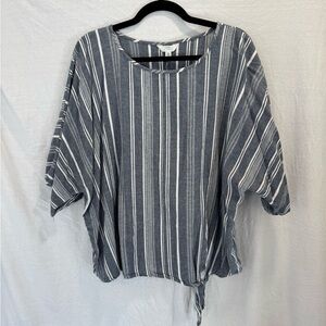 Striped Gray Women's Top
